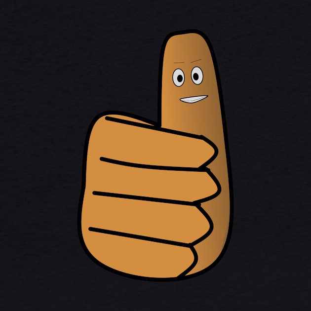 Cartoon illustration of hand giving thumbs up by Jorgi125